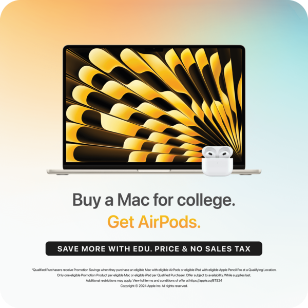 Apple Back To School Promotion AirPods